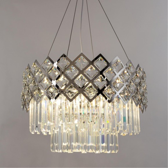 Подвесная люстра хрустальная Wezen A1006SP-10CC Подвесная люстра хрустальная Wezen A1006SP-10CC