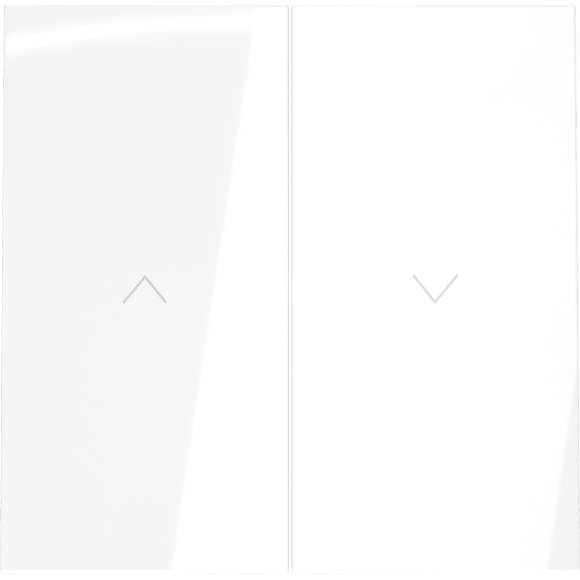 Клавиши для выключателя жалюзи, S70 (белый глянцевый) Клавиши для выключателя жалюзи, S70 (белый глянцевый)