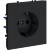 Розетка встраиваемая VOLTUM S70 с заземлением 16А, (графит)