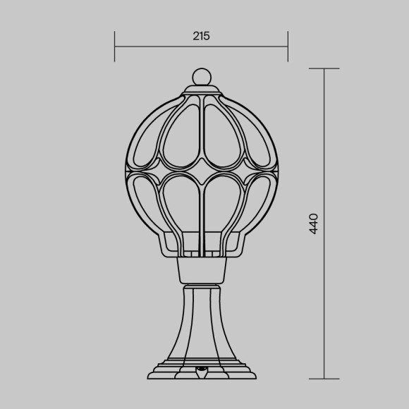 Уличный наземный светильник Maytoni O024FL-01G Via IP44 под лампу 1xE27 60W Уличный наземный светильник Maytoni O024FL-01G Via IP44 под лампу 1xE27 60W