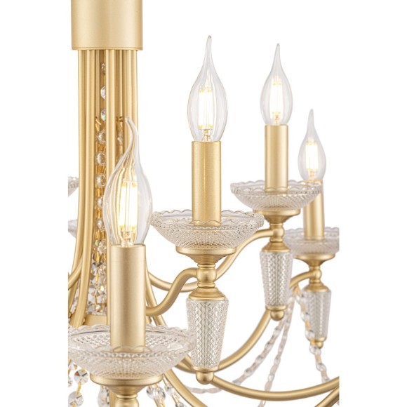 Подвесная люстра Zoe FR2009PL-12G Подвесная люстра Zoe FR2009PL-12G