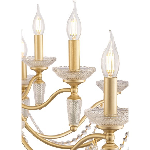 Подвесная люстра Zoe FR2009PL-12G Подвесная люстра Zoe FR2009PL-12G