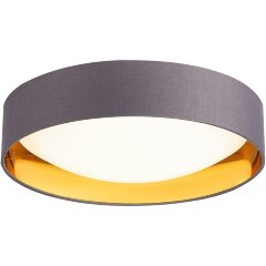 SLE201112-01 Светильник потолочный Серый, Золото/Белый LED 1*24W 4000K ORBIO SLE201112-01 Светильник потолочный Серый, Золото/Белый LED 1*24W 4000K ORBIO