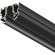 Maytoni Exility 48V TRX034-SCH-423B Шинопровод 3м для монтажа в гарпунный натяжной ПВХ потолок, черный алюминий, габариты 3000 x 60 x 46 мм. Торцевые заглушки 2шт и пластиковый экран для гарпуна в комплекте
