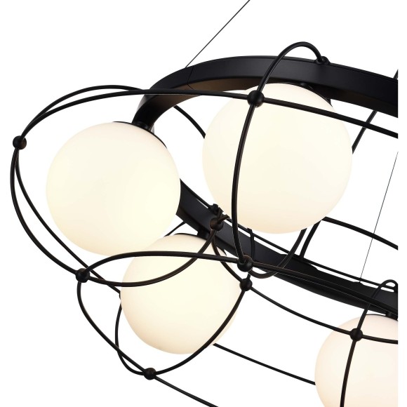 SL1189.403.06 Люстра подвесная ST-Luce Черный/Опал G9 6*5W BEATA SL1189.403.06 Люстра подвесная ST-Luce Черный/Опал G9 6*5W BEATA