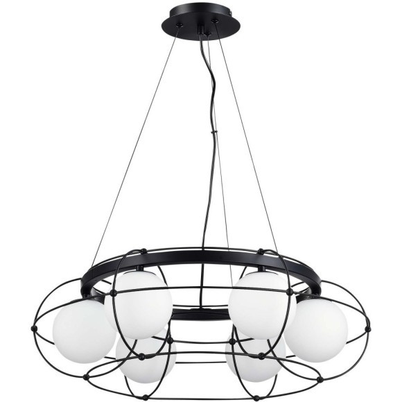 SL1189.403.06 Люстра подвесная ST-Luce Черный/Опал G9 6*5W BEATA SL1189.403.06 Люстра подвесная ST-Luce Черный/Опал G9 6*5W BEATA