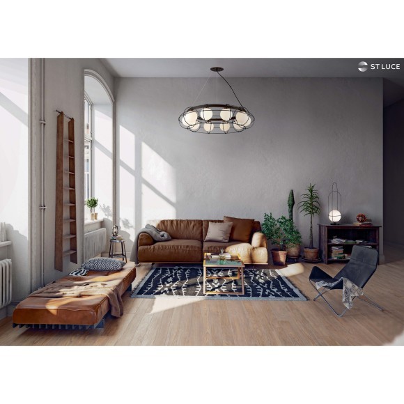 SL1189.403.06 Люстра подвесная ST-Luce Черный/Опал G9 6*5W BEATA SL1189.403.06 Люстра подвесная ST-Luce Черный/Опал G9 6*5W BEATA