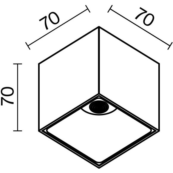 Потолочный светильник Technical C065CL-L12W4K-D