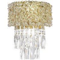 SL1637.301.02 Светильник настенный ST-Luce Латунь/Прозрачный, Янтарный E14 2*60W SELINE