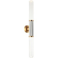 SY6848 LUSSOLE BLOUNT Бра хром с прозрачными стеклянными плафонами, 2 x E27, IP20