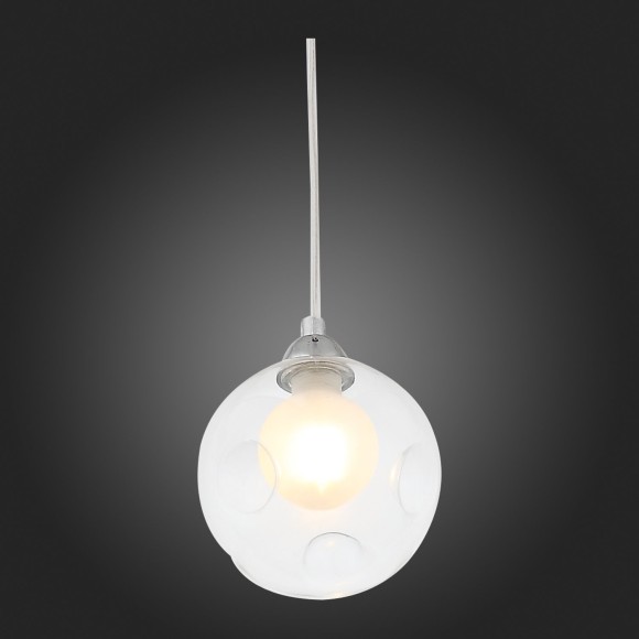 SL431.113.01 Подвес ST-Luce Хром/Прозрачный, Белый G9 1*5W DUALITA