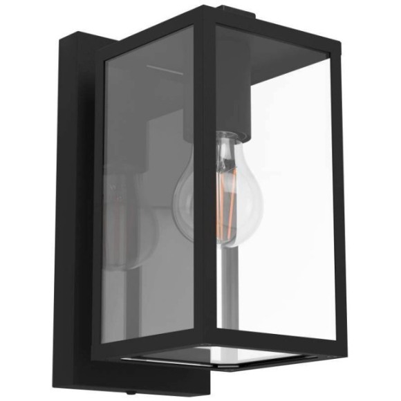 900288 Уличный настенный светильник BUDRONE, E27, 1X40W, IP44, L120, H270, A165, сталь, черный, белы 900288 Уличный настенный светильник BUDRONE, E27, 1X40W, IP44, L120, H270, A165, сталь, черный, белы