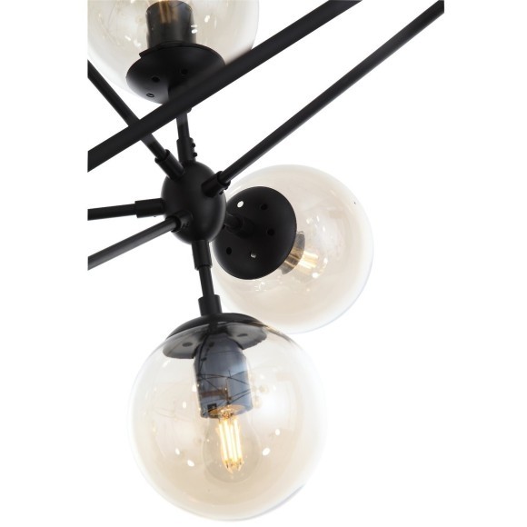 SL549.403.21 Люстра потолочная ST-Luce Черный/Янтарный E27 21*40W STAMPO SL549.403.21 Люстра потолочная ST-Luce Черный/Янтарный E27 21*40W STAMPO