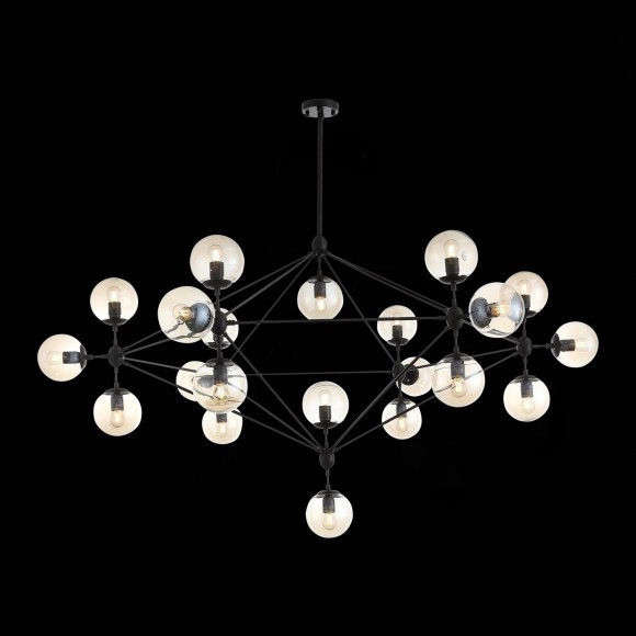 SL549.403.21 Люстра потолочная ST-Luce Черный/Янтарный E27 21*40W STAMPO SL549.403.21 Люстра потолочная ST-Luce Черный/Янтарный E27 21*40W STAMPO