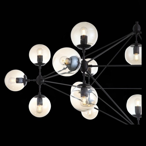 SL549.403.21 Люстра потолочная ST-Luce Черный/Янтарный E27 21*40W STAMPO SL549.403.21 Люстра потолочная ST-Luce Черный/Янтарный E27 21*40W STAMPO