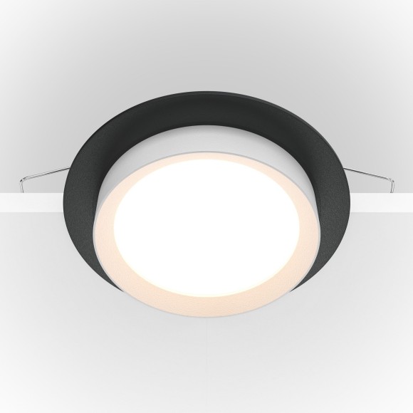 Встраиваемый светильник Maytoni DL086-GX53-RD-BW Hoop под лампу 1xGX53 15W Встраиваемый светильник Maytoni DL086-GX53-RD-BW Hoop под лампу 1xGX53 15W