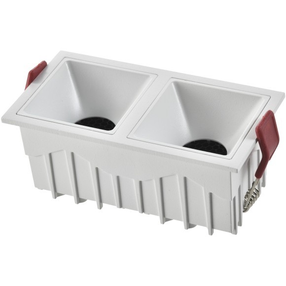 ST757.538.20 Св-к встр. Белый LED 2*10W 60° IP20 L65xW126xH52 85-265V В комплекте Встраиваемые светильники
