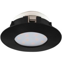 900743 Встраиваемый светильник PINEDA, 4,9W (LED), 3000K, IP20, IP44, Ø78, пластик, черный