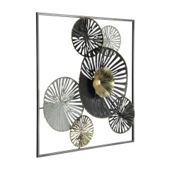 426005 NUMAZU Панно настенное металл белый сталь черный L500 H500 426005 NUMAZU Панно настенное металл белый сталь черный L500 H500