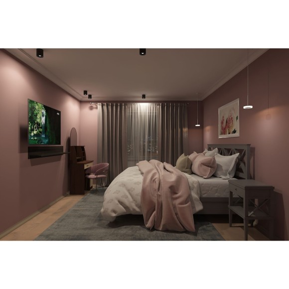 DK3040-BK Светильник накладной max 10 Вт GU5.3 черный пластик