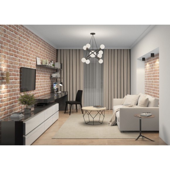 DK3040-BK Светильник накладной max 10 Вт GU5.3 черный пластик