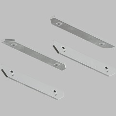 Комплект из 4 прямых соединений для гарпунных шинопроводов и профилей Denkirs TR3043-AL Комплект из 4 прямых соединений для гарпунных шинопроводов и профилей Denkirs TR3043-AL