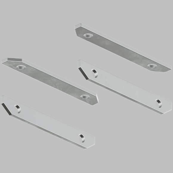 Комплект из 4 прямых соединений для гарпунных шинопроводов и профилей Denkirs TR3043-AL