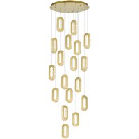 SL6506.203.18 Светильник подвесной ST-Luce Золотистый/Золотистый, Прозрачный LED 18*9W 3000K ALLUNGO