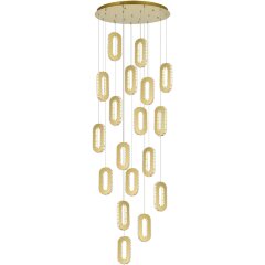 SL6506.203.18 Светильник подвесной ST-Luce Золотистый/Золотистый, Прозрачный LED 18*9W 3000K ALLUNGO SL6506.203.18 Светильник подвесной ST-Luce Золотистый/Золотистый, Прозрачный LED 18*9W 3000K ALLUNGO