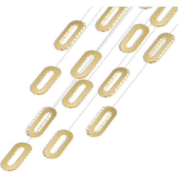 SL6506.203.18 Светильник подвесной ST-Luce Золотистый/Золотистый, Прозрачный LED 18*9W 3000K ALLUNGO