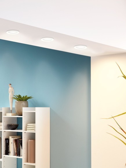 99191 Светодиодный встраиваемый светильник FUEVA 5 димм., 5,5W (LED), ?117, ET26, 650lm, 3000K, сталь, бел 99191 Светодиодный встраиваемый светильник FUEVA 5 димм., 5,5W (LED), ?117, ET26, 650lm, 3000K, сталь, бел