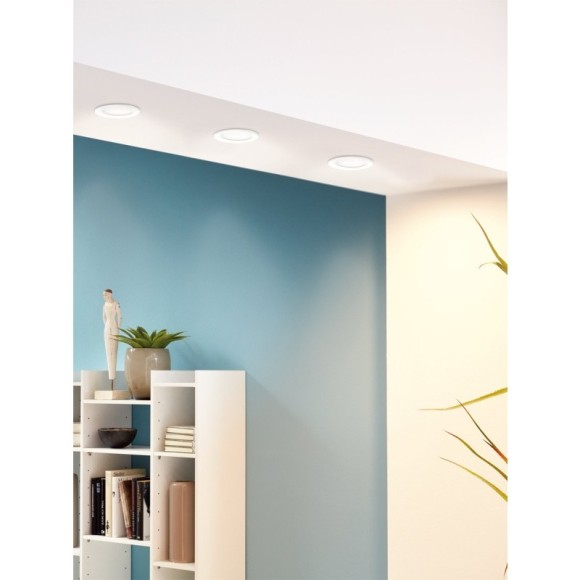 99191 Светодиодный встраиваемый светильник FUEVA 5 димм., 5,5W (LED), ?117, ET26, 650lm, 3000K, сталь, бел 99191 Светодиодный встраиваемый светильник FUEVA 5 димм., 5,5W (LED), ?117, ET26, 650lm, 3000K, сталь, бел