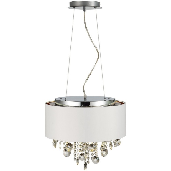 SL1350.503.04 Светильник подвесной ST-Luce Хром/Белый, Золотистый, Прозрачный E14 4*40W LACCHIA