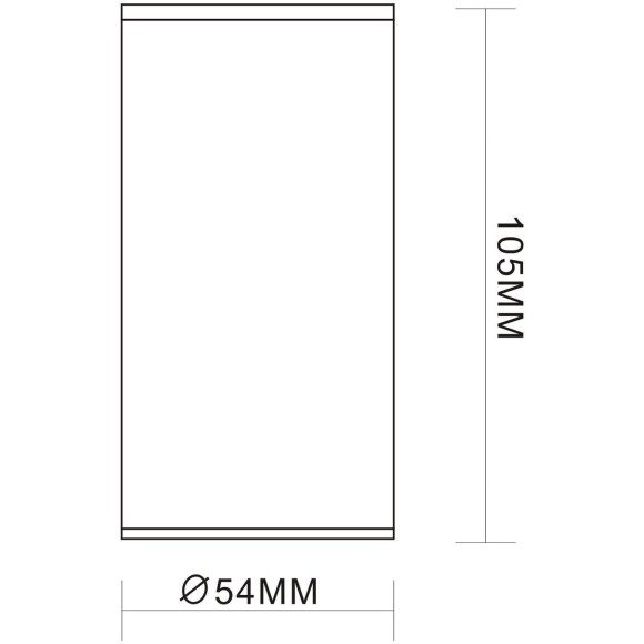 ST111.407.01 Светильник потолочный Черный GU10 1*50W  D54xH105 220V Без ламп Накладные светильники