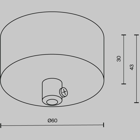 Потолочная чаша для ввода питания системы Maytoni Shelf CA032B-B Потолочная чаша для ввода питания системы Maytoni Shelf CA032B-B