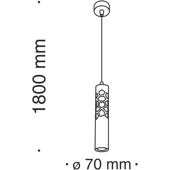 Подвесной светильник Technical P037PL-L11B4K