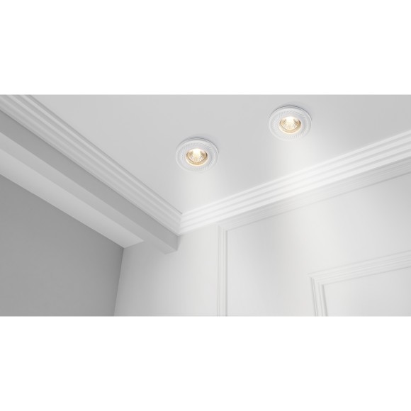 Гипсовый светильник под покраску Maytoni DL283-1-01-W Gyps Classic под лампу 1xGU10 35W