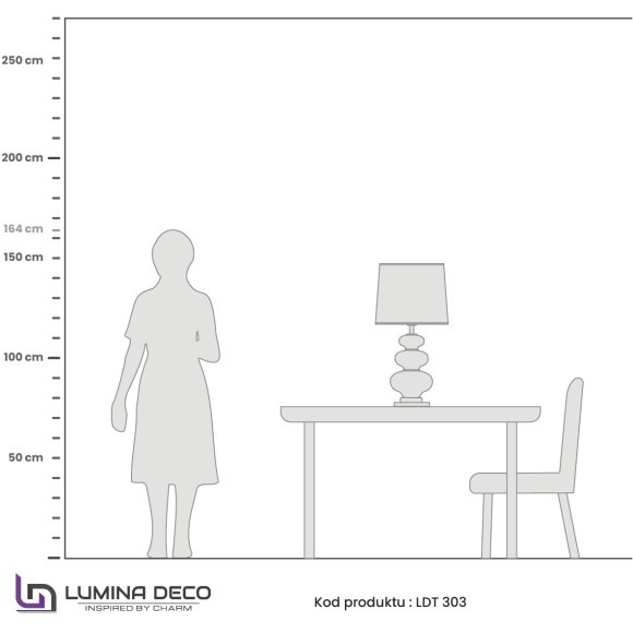Настольная лампа Lumina Deco Briston LDT 303 F.GD+WT Настольная лампа Lumina Deco Briston LDT 303 F.GD+WT