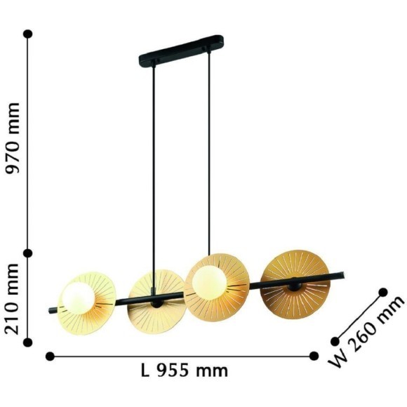 Подвесной светильник Sonnenblume 2356-4P