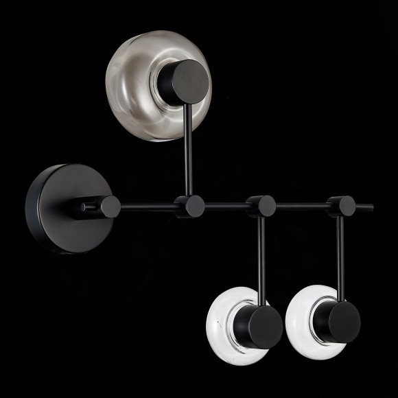 SL6005.401.03 Светильник настенно-потолочный ST-Luce Черный/Дымчатый, Прозрачный LED 3*3W 3000K VALLO SL6005.401.03 Светильник настенно-потолочный ST-Luce Черный/Дымчатый, Прозрачный LED 3*3W 3000K VALLO