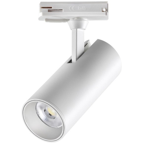 Однофазный двужильный светодиодный трековый светильник Novotech 359156 SELENE 4000К 2300Лм CRI90+ 45° 24Вт