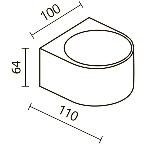 Архитектурная подсветка Outdoor O435WL-L10GF3K