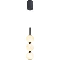 4035/02/03P Stilfort Geolight (Джеолайт) Черный подвесной светильник с белым каменным плафоном LED