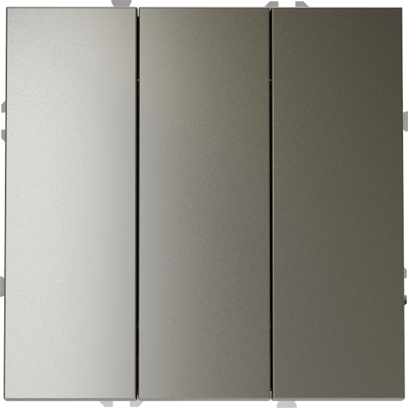 Выключатель встраиваемый VOLTUM S70 трехклавишный 10А, (шелк)