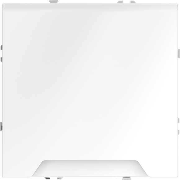 Розетка встраиваемая VOLTUM S70 с заземлением, защитными шторками и крышкой 16А, (белый матовый)