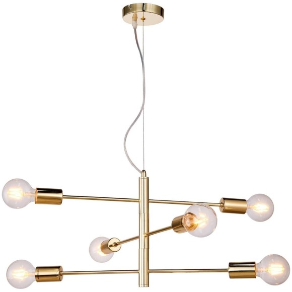 Люстра паук Lussole LSP-8155 HURON IP21 под лампы 6xE27 360W