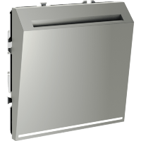 Выключатель встраиваемый VOLTUM S70 карточный 16А, (сталь)