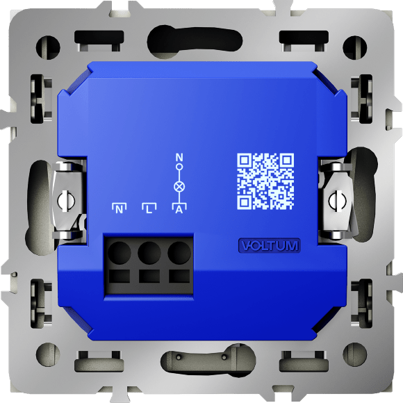 Выключатель встраиваемый VOLTUM S70 карточный 16А, (сталь)
