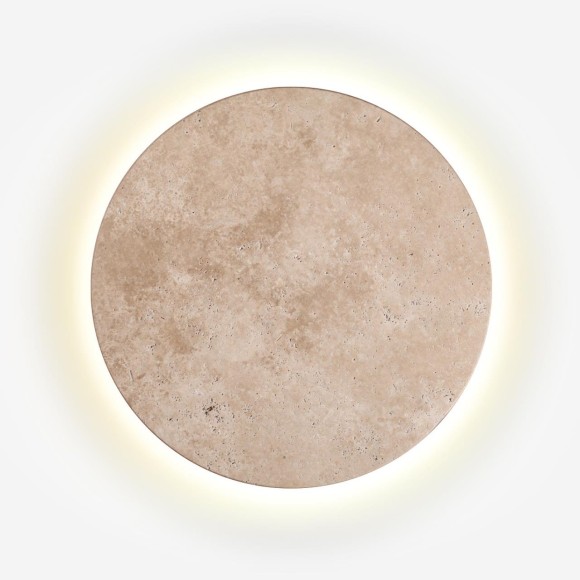 6625/15WL HIGHTECH ODL24 бежевый/металл/травертин Настенный светильник IP20 LED 15W 3000K 220V TRAVERTINO