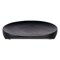 427144 KABACAN Декоративная тарелка H40, Ø300, дерево, черный